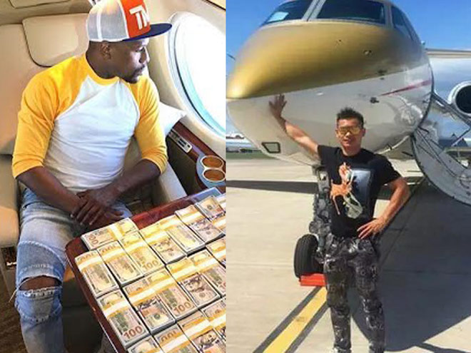 Mayweather có hơn 1 tỷ USD, võ sĩ Trung Quốc Cai Liangchan cũng có số tiền tương tự
