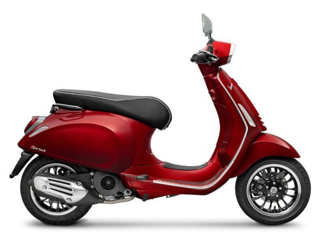 2020 Vespa Sprint 150 i-Get ABS bản đỏ mận, đẹp mặn mà - 3