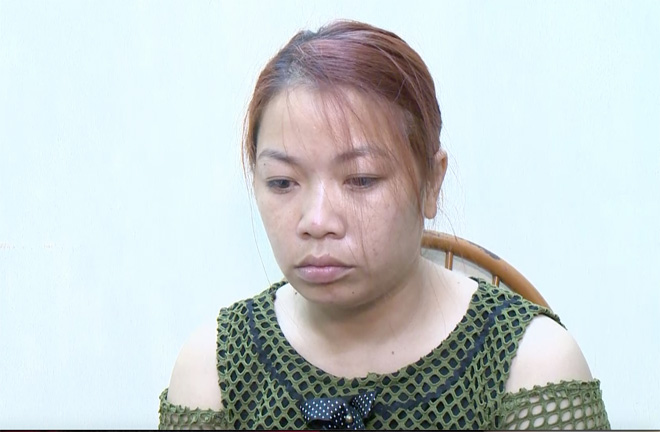 Nghi phạm tại cơ quan điều tra.
