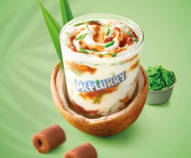 Món kem Cendol McFlurry. Ảnh: McDonald’s Malaysia.