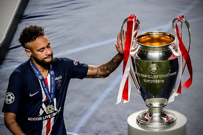 Neymar và PSG cay đắng khi săn hụt danh hiệu Champions League năm nay