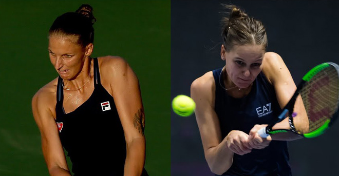 Plískova (trái) chia tay Cincinnati ngay vòng 1