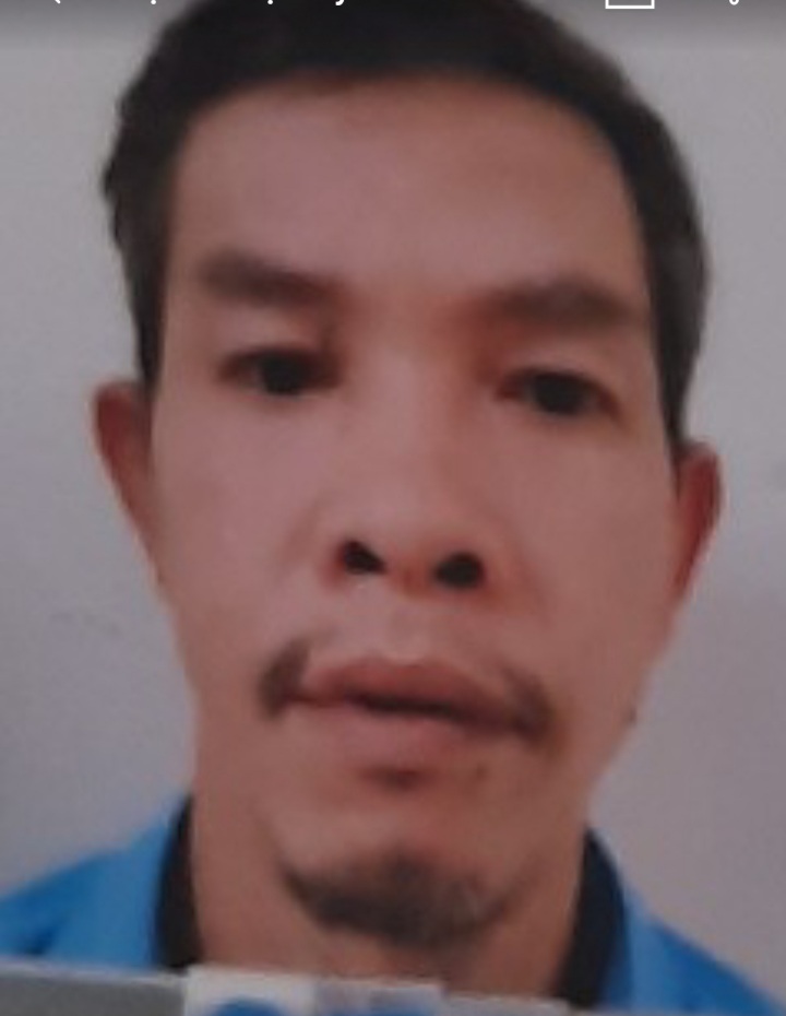 Bị can Phương tại cơ quan công an.