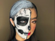 Những ý tưởng trang điểm Halloween nửa mặt có phần đáng sợ và tuyệt đẹp