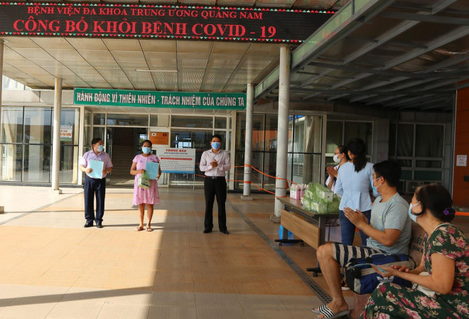 Có thêm 10 bệnh nhân ở tỉnh Quảng Nam được công bố khỏi bệnh vào chiều 29-8