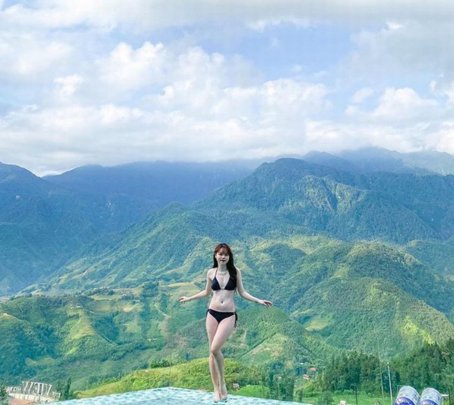 Bạn gái Quang Hải lần đầu diện bikini, gợi cảm không kém nàng Wags Việt nào - 1