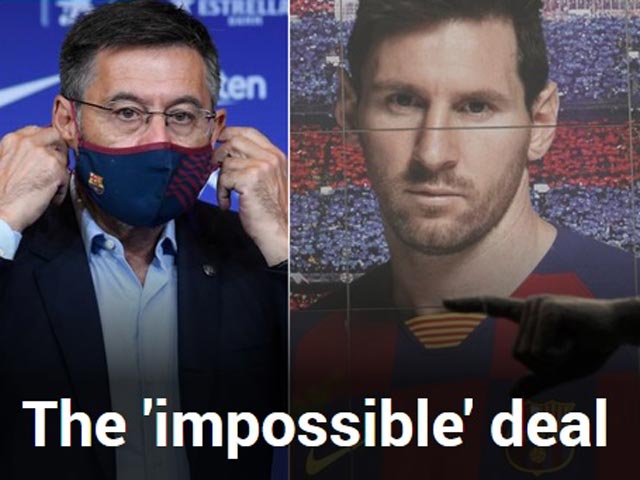 NÓNG: “Ông trùm” Barca nhượng bộ, để Messi ra đi với điều kiện khó tin? - 1