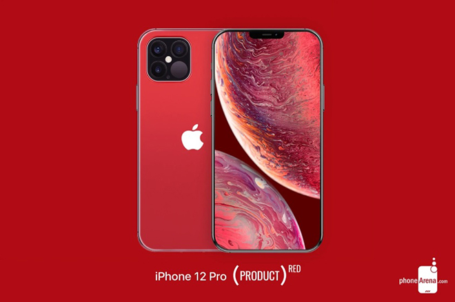 Ảnh concept iPhone 12 Product RED.