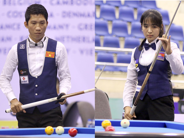 Thể thao - Quốc Nguyện so tài “Nữ hoàng bi-a thế giới”, Đình Nại đấu “Thánh nữ” Pheavy