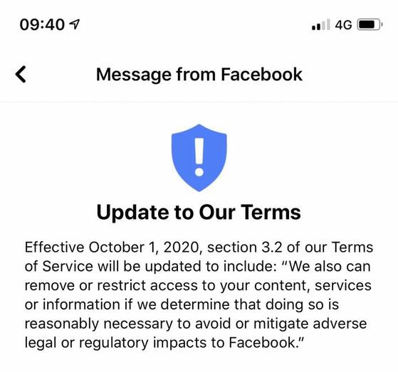 Điều khoản mới khiến người dùng Facebook cảm thấy khó chịu - 1