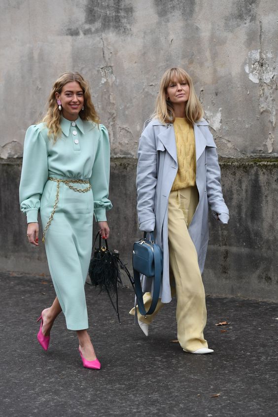 Bí quyết kết hợp trang phục màu sắc pastel ngọt như kẹo đường cho mùa thu đông - 7