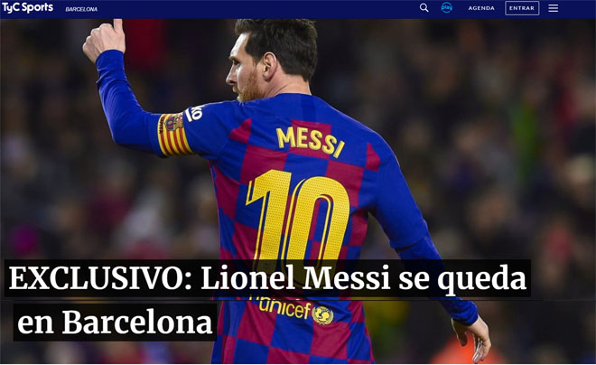 Nóng: Báo Argentina xác nhận Messi chính thức ở lại Barca tới 2021 - 1