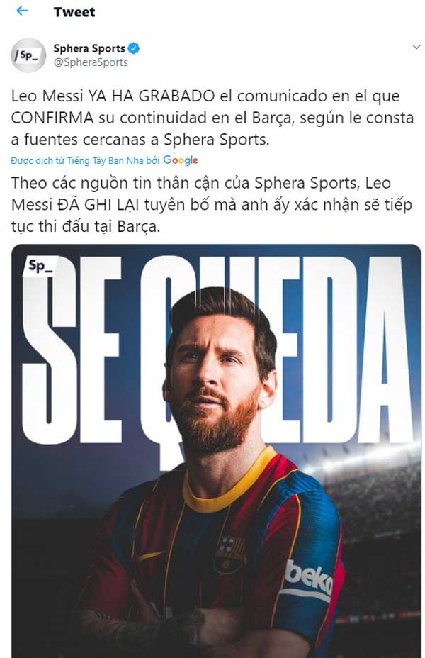 Nóng: Báo Argentina xác nhận Messi chính thức ở lại Barca tới 2021 - 4