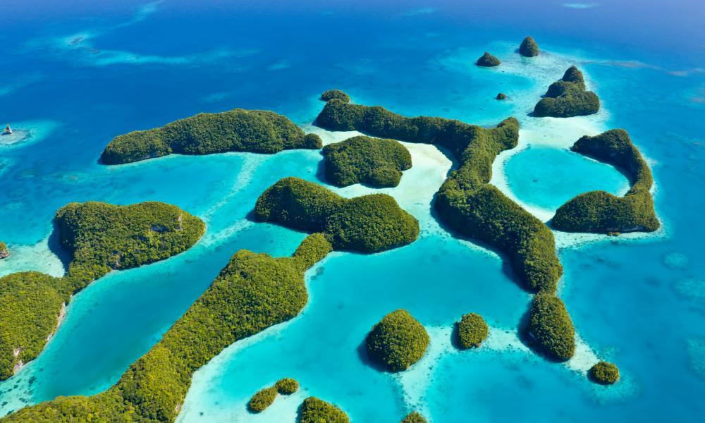 Đảo quốc Palau nhìn từ trên cao (ảnh: The Guardian)