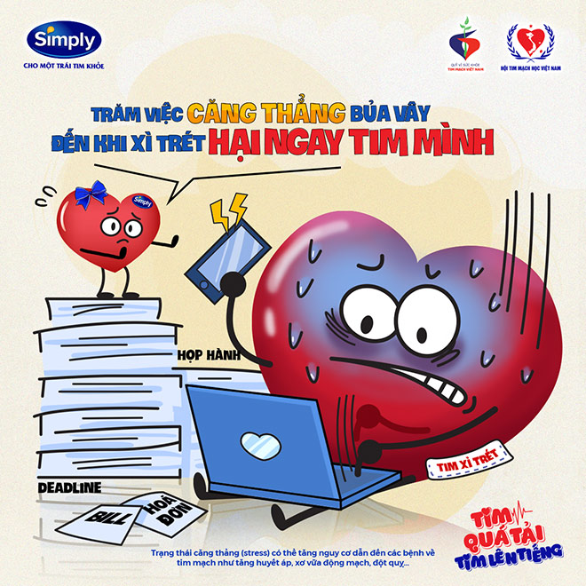 Bộ tranh “Tim quá tải – tim lên tiếng” cảnh báo các nguy cơ bệnh tim mạch - 2