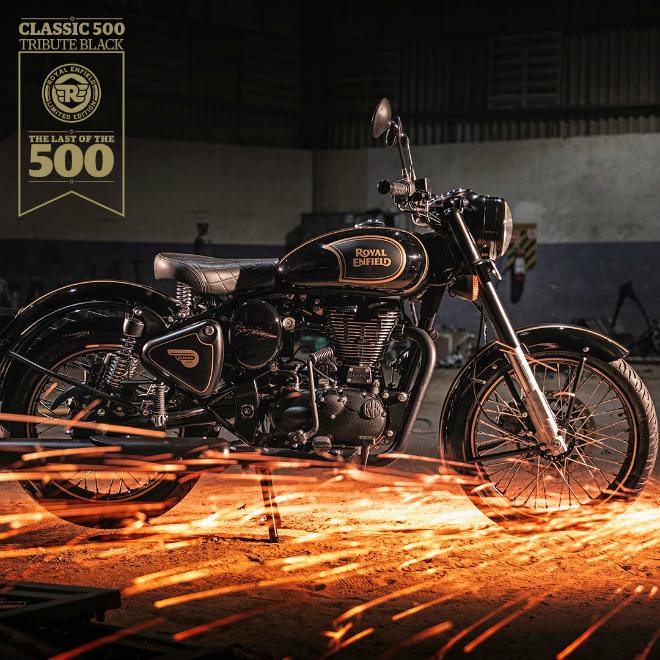 Tuyệt đẹp Royal Enfield Classic 500 Tribute Black Edition mới cứng - 4