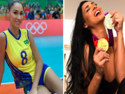 Thể thao - Mỹ nhân bóng chuyền nóng bỏng Brazil “tự sướng” với 2 tấm HCV Olympic
