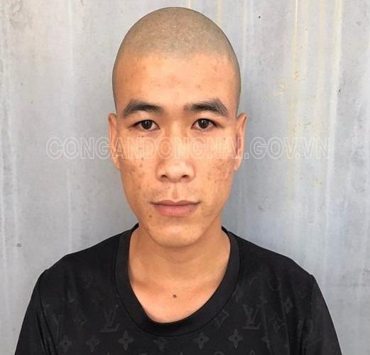 Nghi phạm Nguyễn Văn Hiền bị bắt giữ (ảnh của Công an Đồng Nai)