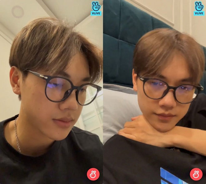 Nam ca sĩ vừa trò chuyện, tâm sự vừa hát cho fan nghe.