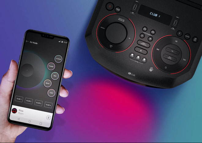 Một phiên bản loa LG Xboom 2020 có thể điều chỉnh bằng điện thoại.
