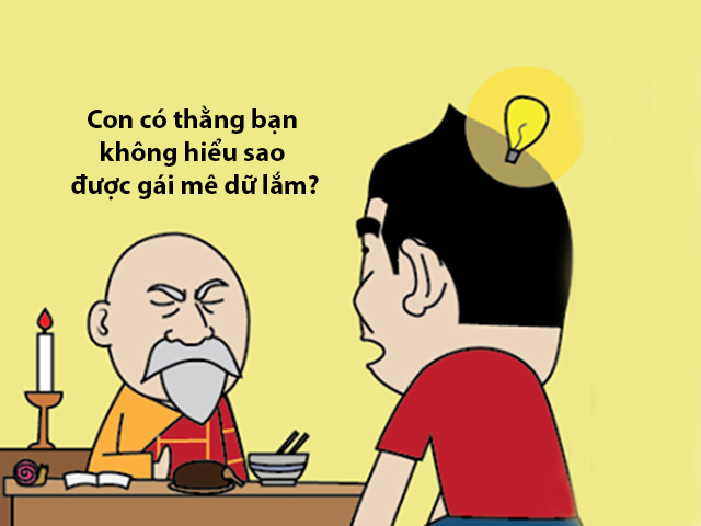 Tranh vui - Chàng trai quyết tâm "đào hoa" để được nhiều gái mê!