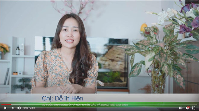 Chị Hiên chia sẻ câu chuyện phục hồi mái tóc chắc khỏe và sạch gàu sau 1 tháng sử dụng Mộc Hương Nhu 