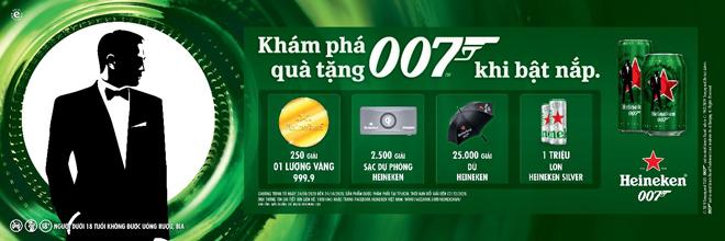 Săn hàng trăm giải Vàng cùng Phiên Bản Giới Hạn Heineken James Bond - 1