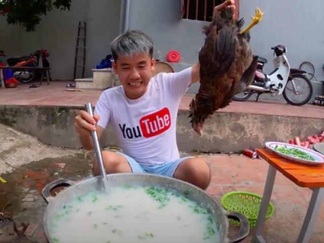 Con trai bà Tân Vlog bị xử phạt 7,5 triệu vì nấu cháo gà nguyên lông đăng YouTube