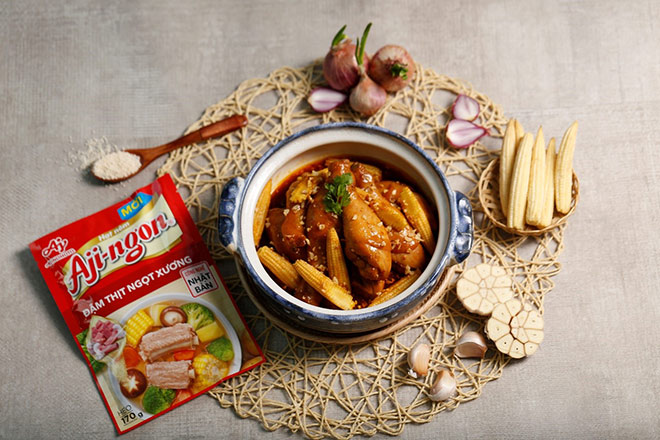 Hạt nêm Aji-ngon® Heo có thể sử dụng với nhiều cách chế biến khác nhau.