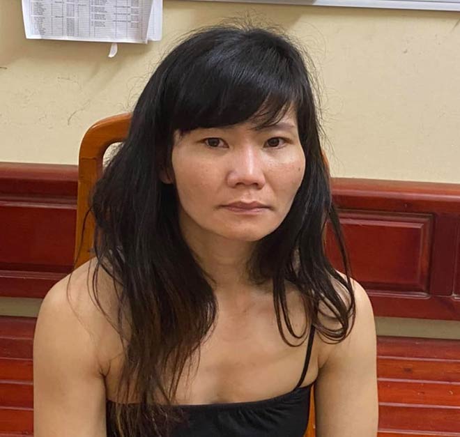 Nguyễn Thị Hường, người giật số tiền 4 triệu đồng trên tay hai nạn nhân.
