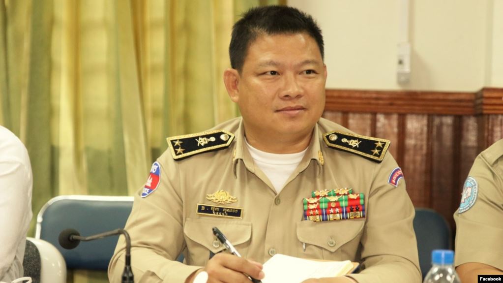 Tướng hai sao&nbsp;Ouk Kosal bị giáng cấp và bị sa thải.