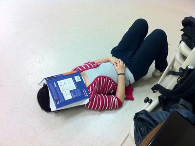 Tranh vui - Những giấc ngủ quên "phòng thủ" chỉ dân văn phòng mới hiểu thấu