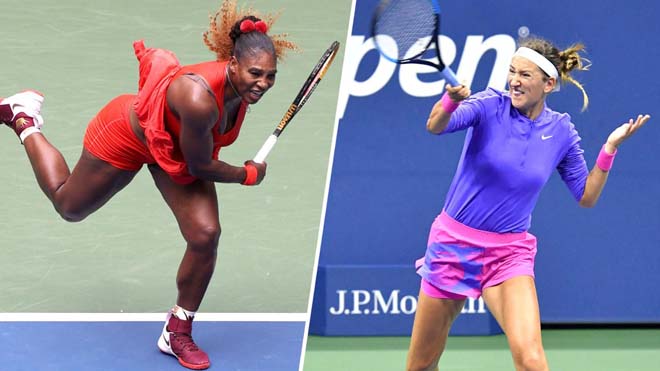Đại chiến giữa Serena (trái) và Azarenka diễn ra hấp dẫn