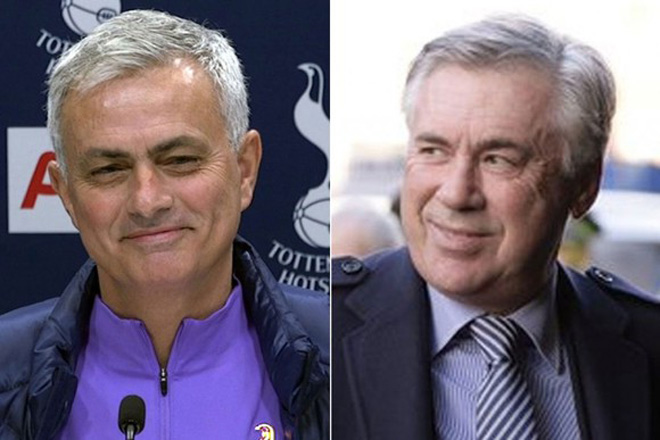 Cuộc đối đầu thú vị giữa 2 HLV lão luyện Mourinho và&nbsp;Ancelotti