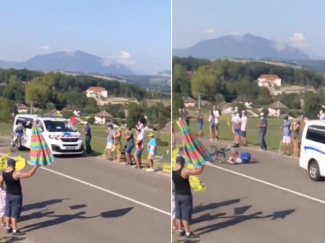 Thể thao - Tai họa chồng chất: Xe cứu thương phóng như bay đâm cua-rơ ngã lăn lộn