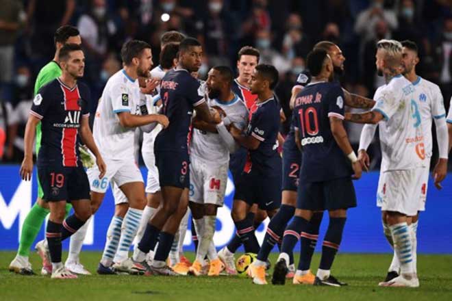Bạo loạn siêu kinh điển bóng đá Pháp: Neymar & 4 SAO ăn thẻ đỏ trong 3 phút - 1
