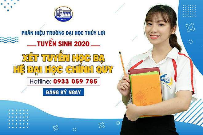 Điểm chuẩn xét tuyển 5 năm gần nhất tại Phân hiệu Trường Đại học Thủy Lợi - 1
