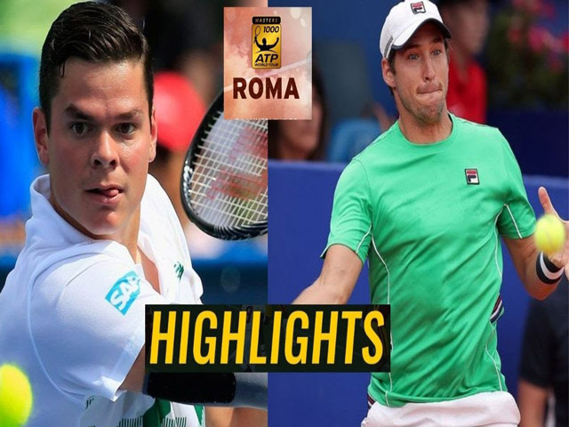 Video tennis Raonic – Lajovic: Kịch chiến 3 set, bất ngờ địa chấn (Vòng 2 Rome Masters)
