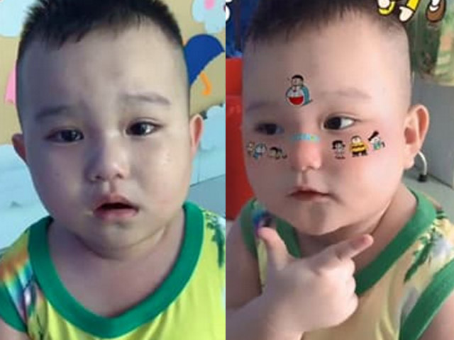 Bạn trẻ - Cuộc sống - Clip: Đang mếu máo khóc, cậu bé có phản ứng cực yêu khi được chụp ảnh