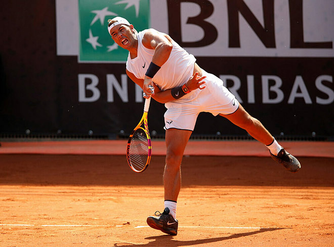 Nadal có chiến thắng "hủy diệt" trong trận mở màn Rome Masters
