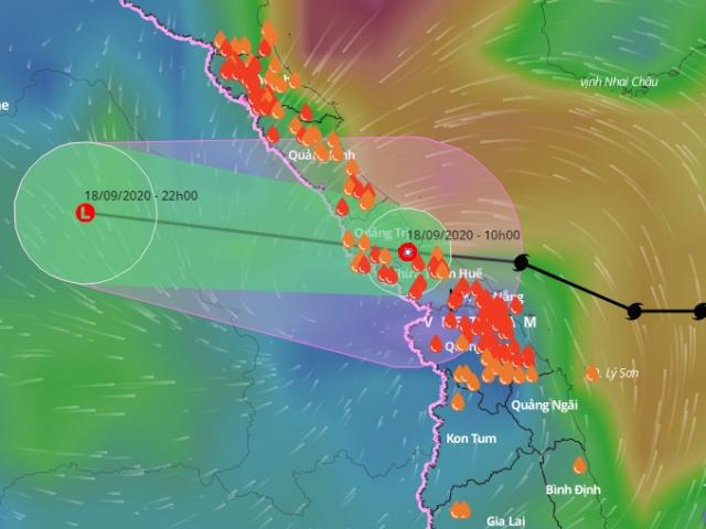 Thông tin mới nhất về vị trí và cường độ của bão số 5