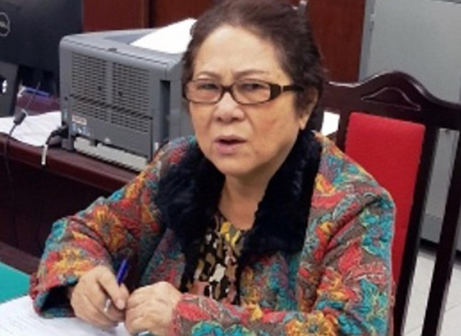 Bà Dương Thị Bạch Diệp tại cơ quan điều tra