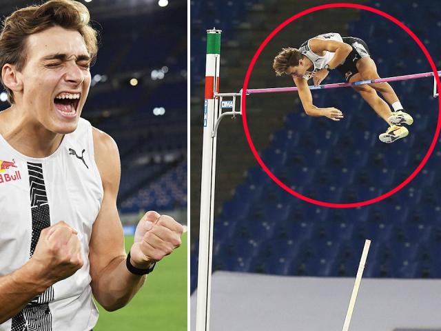 Thể thao - Sững sờ VĐV làm điều chưa từng có: Nhảy qua nóc "nhà 2 tầng" 6m15