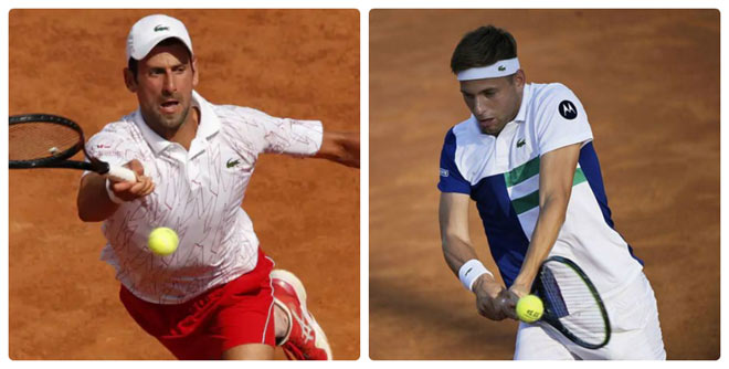 Video tennis Djokovic - Krajinovic: Vượt khó nhờ tie-break, phá dớp đồng hương (Vòng 3 Rome Masters) - 1