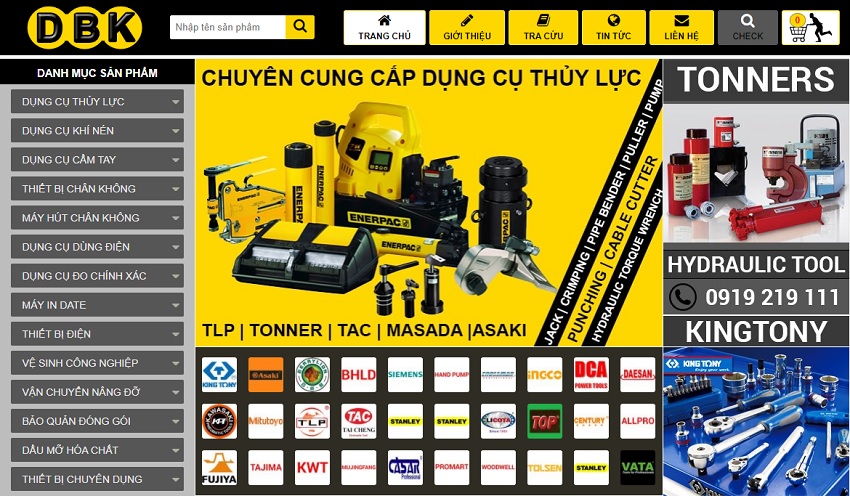 DBK.VN - Website phân phối máy móc, thiết bị công nghiệp, dụng cụ thủy lực uy tín - 1