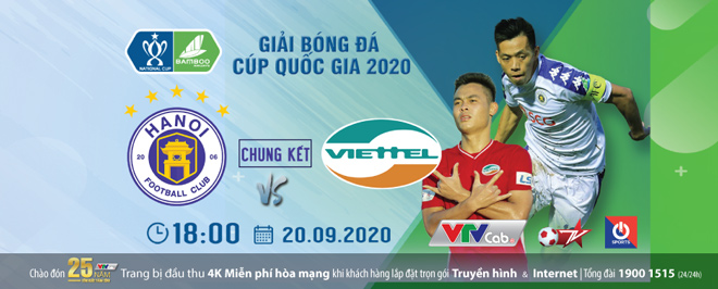 Lịch thi đấu bóng đá chung kết Cúp Quốc gia Việt Nam 2020: Hà Nội vô địch - 1