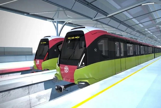 Thiết kế đoàn tàu của một trong những tuyến metro Hà Nội