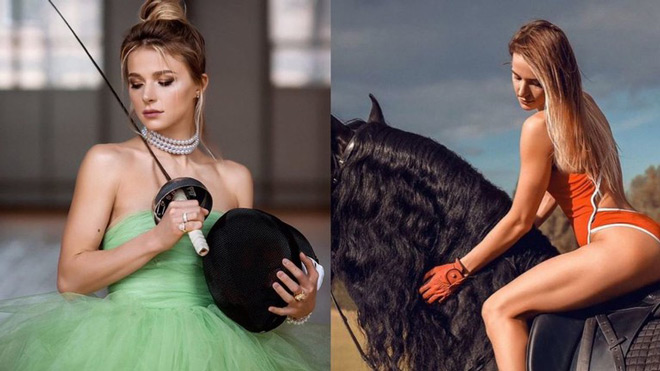 Người đẹp thể thao Nga diện bikini phi ngựa biểu diễn gây xôn xao - 1