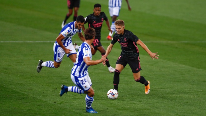 Video highlight trận Real Sociedad - Real Madrid: "Tường thép" kiên cố thách thức Nhà vua - 1