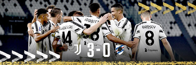 Trực tiếp bóng đá Juventus - Sampdoria: Ronaldo lập công cuối trận (Hết giờ) - 28